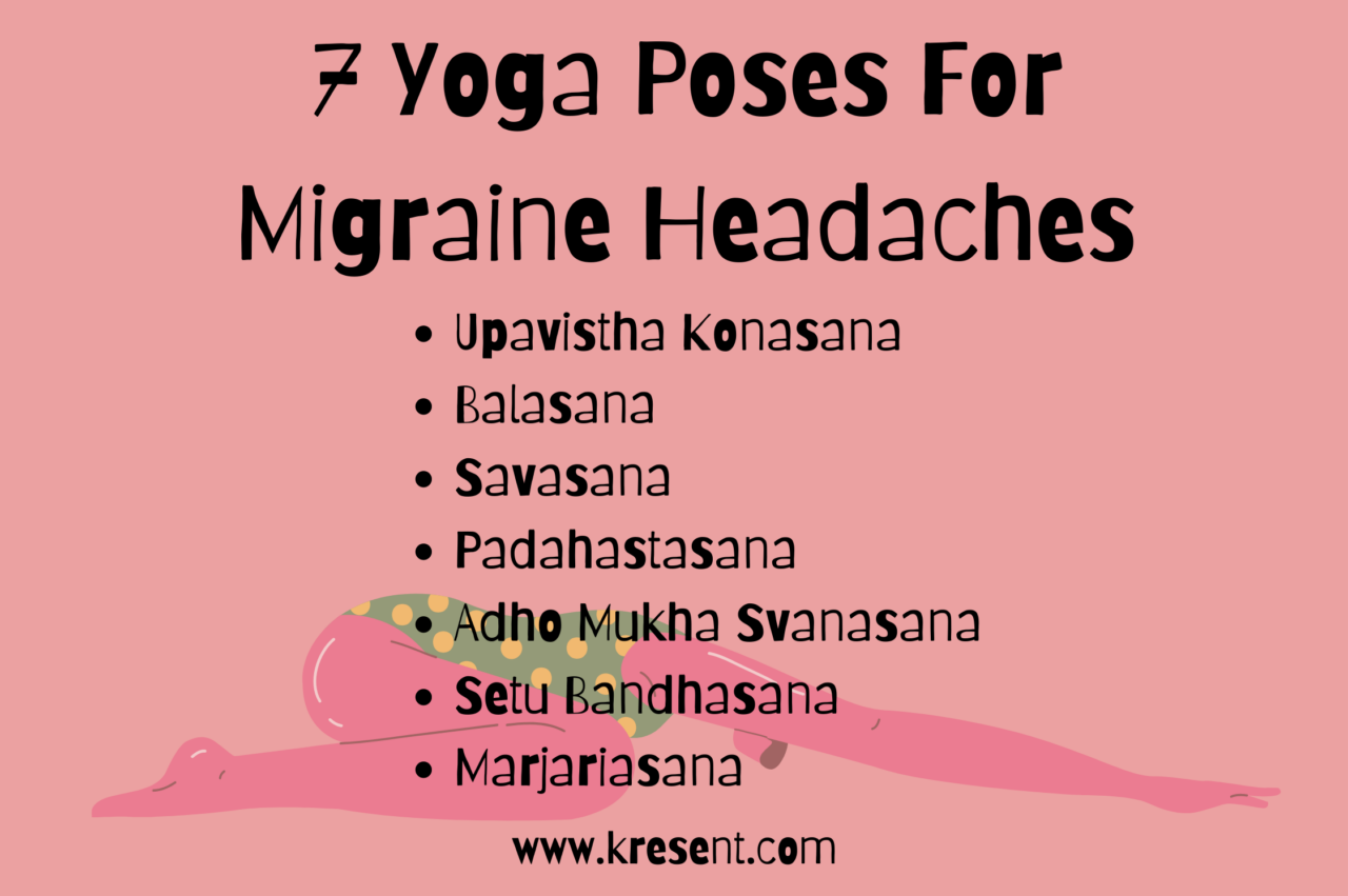 poses for migraine headache