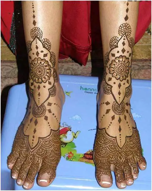 feet mehndi designs