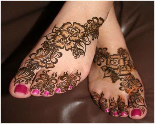 feet mehndi designs