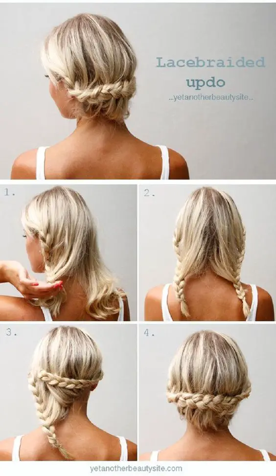 lace braided updo
