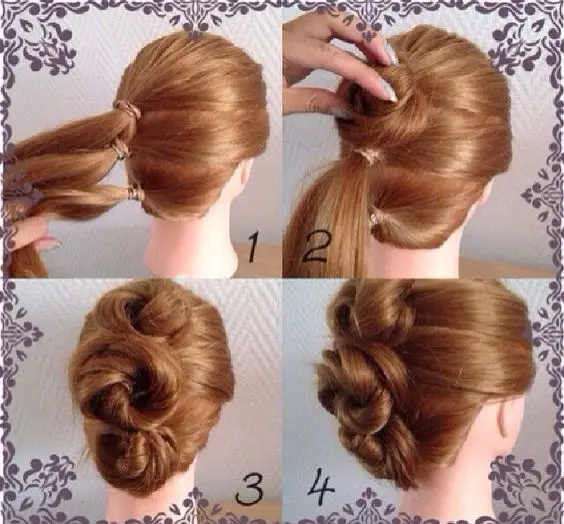 easy updo step by step