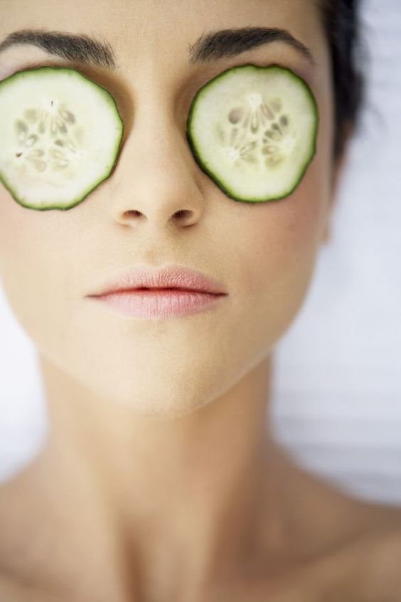 cucumber slices for eyes