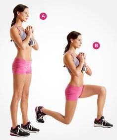 lunges to overcome laziness