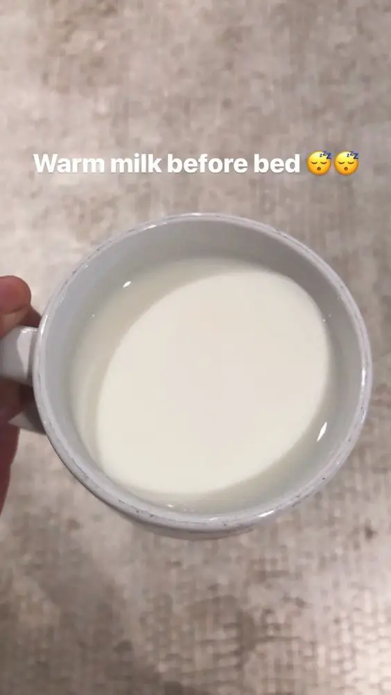 warm milk before bed