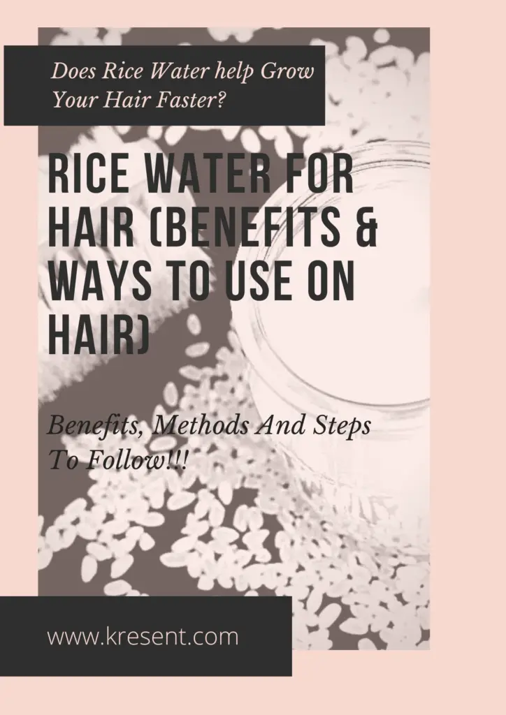 Rice water for hair