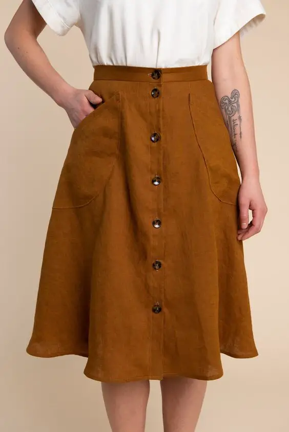 1. A-line skirt
