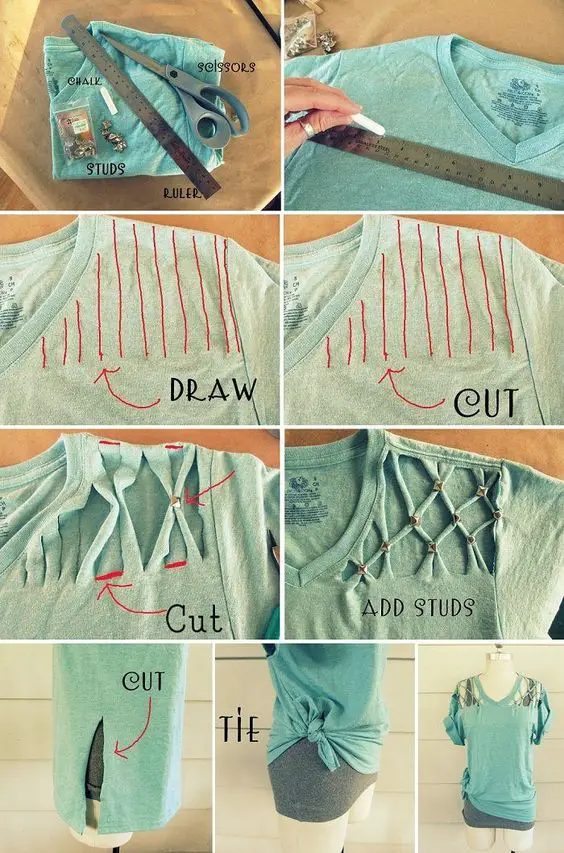Oversized T Shirt Cutting - How To Cut An Oversized T-Shirt - How to ...