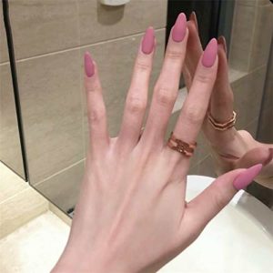Pink Almond Nails
