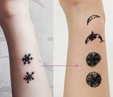 Forearm Moon Cover Up Tattoo