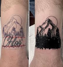 Forest Forearm Cover Up Tattoo