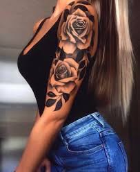 Half Sleeve Rose Tattoo Ideas