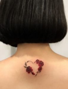 Heart And Rose Tattoo