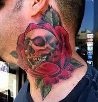 Neck Skull Tattoo Cover Up