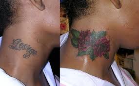 Neck Tattoo Cover Up Ideas With Rose