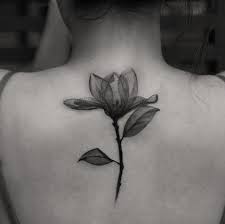 Black Flower Tattoo Ideas For Women