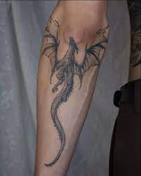Dragon With Wings Tattoo