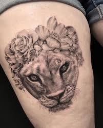 Lioness Tattoo Ideas For Women