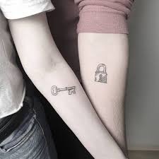 Lock And Key Couple Tattoos 