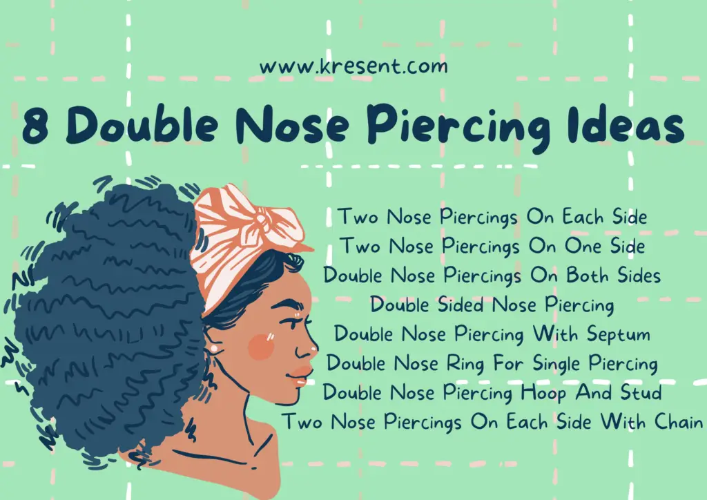 8 Double Nose Piercing Ideas
