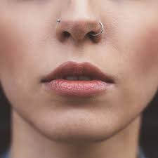 Double Nose Piercing Hoop And Stud