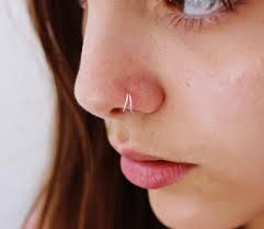 Double Nose Ring For Single Piercing