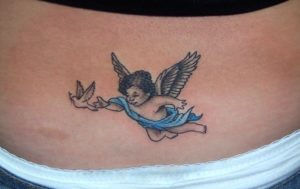 Flying Baby Angel Tattoo