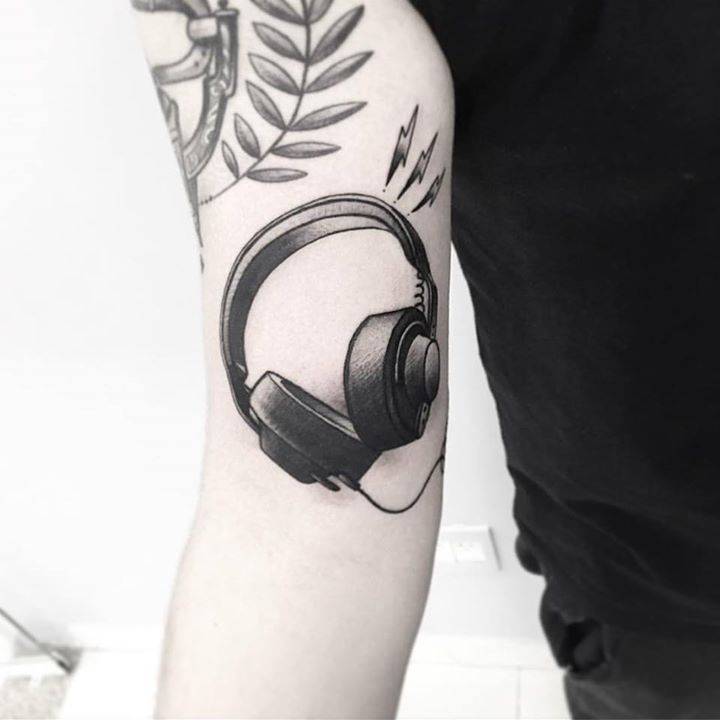 Headphones Tattoo
