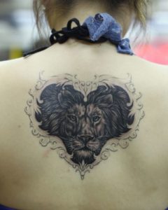 Lion And Heart Tattoo