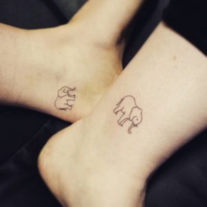 Matching Elephant Tattoo