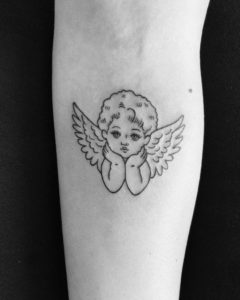 Angel tattoo black Tattoo of