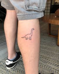 cute dinosaur tattoo