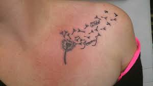 dandelion tattoo with names