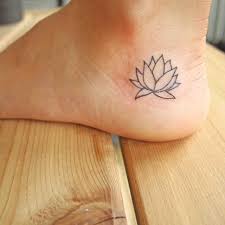 simple lotus tattoo