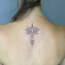unalome lotus tattoo