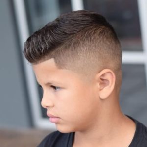 Comb Over Fade Haircut  for boys