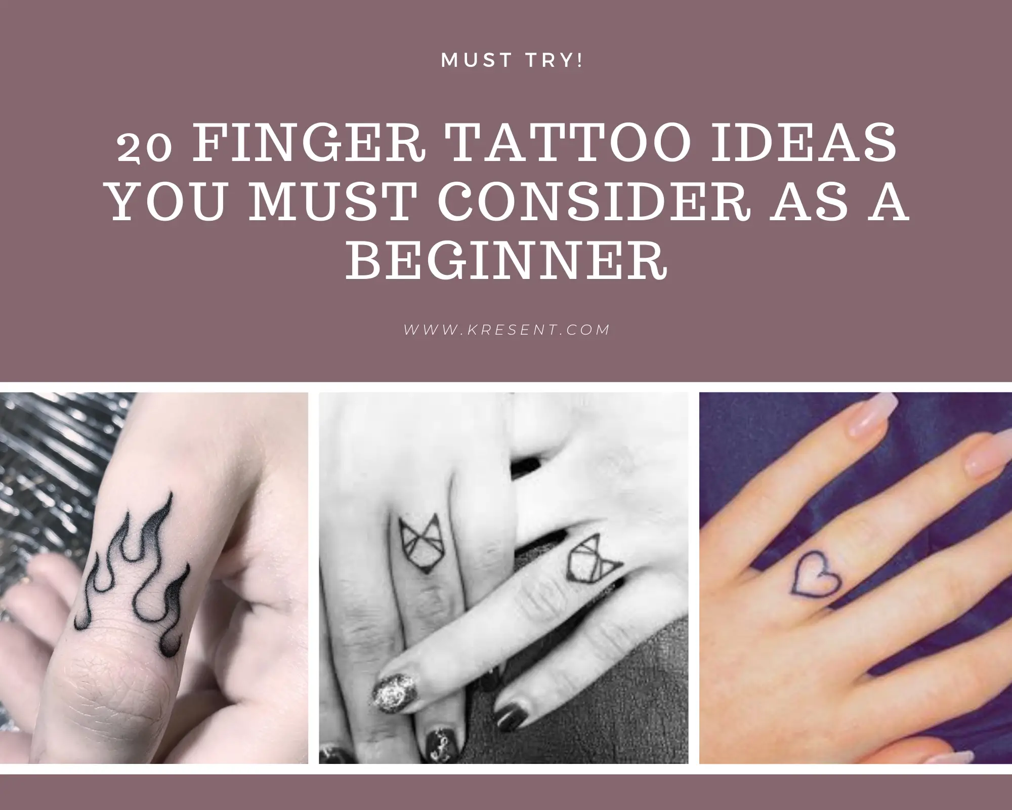 Finger Tattoos - Finger Tattoo Ideas In Minimalist Finger Tattoo & More –  Fashion