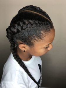 French Braids for natural hair