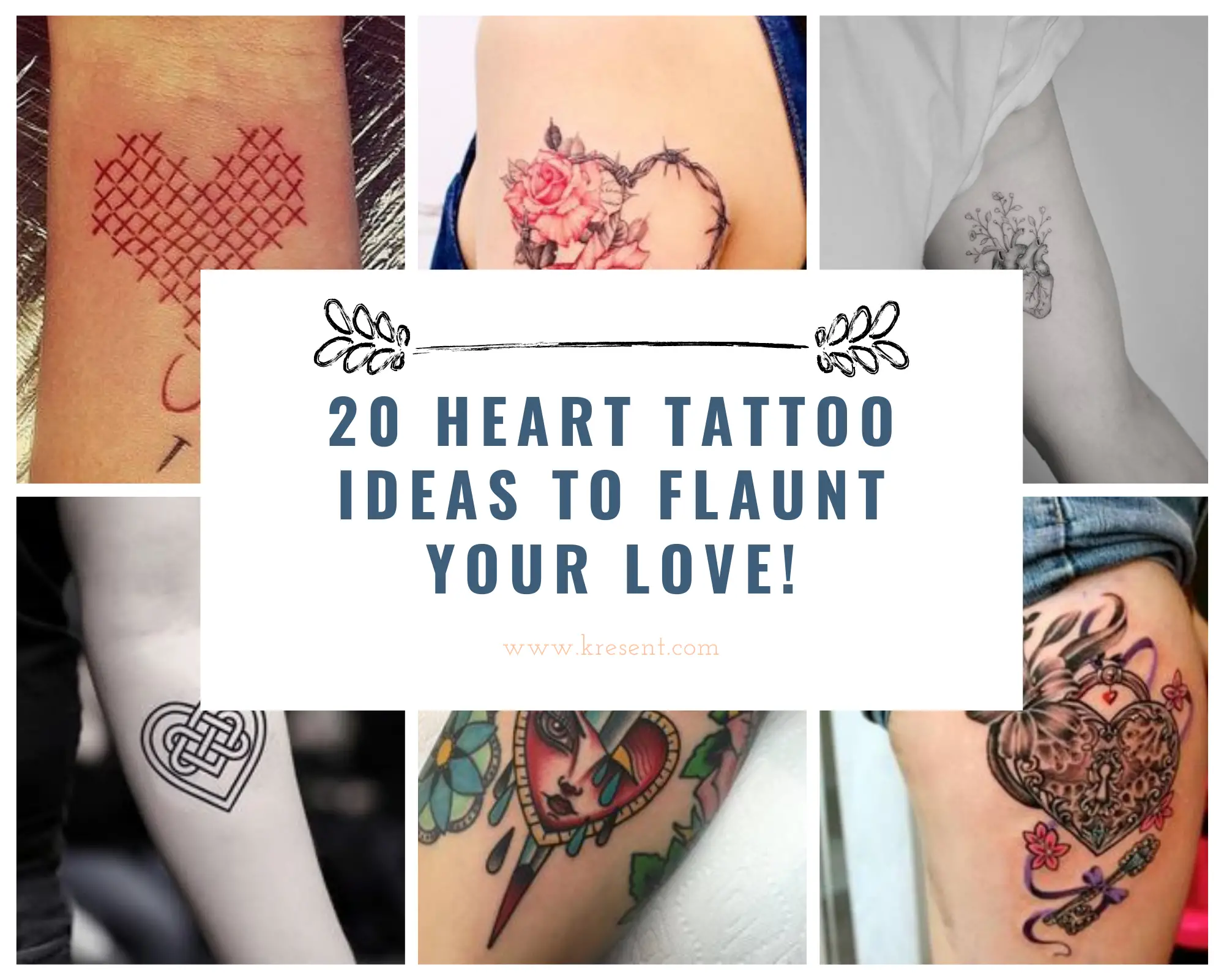 20 Heart Tattoo Ideas To Flaunt Your Love! Rose, Three Hearts Tattoo & More  – Lifestyle