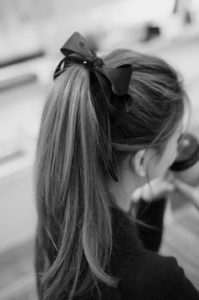 High Ponytail for school