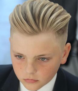 Pompadour Fade Haircut for boys