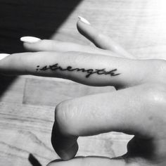 Side Finger Tattoos
