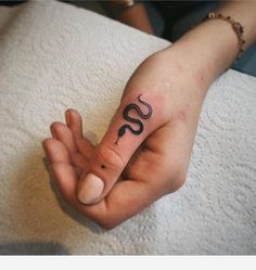 Snake Tattoo On Finger
