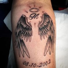 angel memorial tattoo