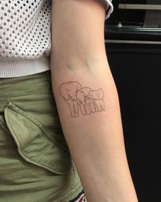 Elephant Family Tattoo