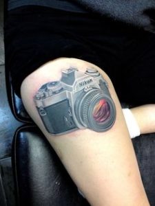 Nikon Camera tattoo