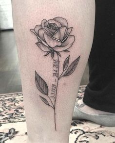 rose memorial tattoo