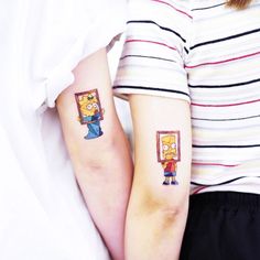 simpsons matching tattoo