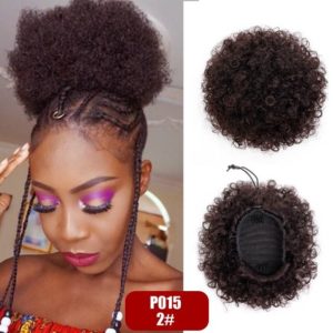 Afro Puff Extension with flat twists