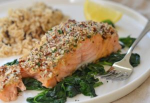Baked Salmon With Honey