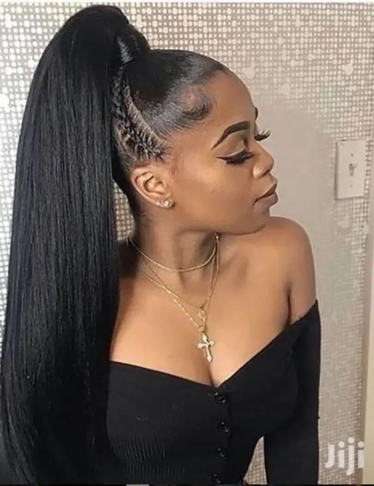 Flat Twist high ponytail with extention